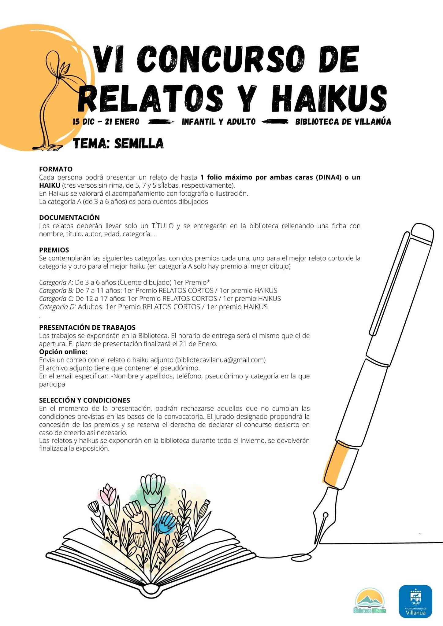 VI Concurso de Relatos y Haikus